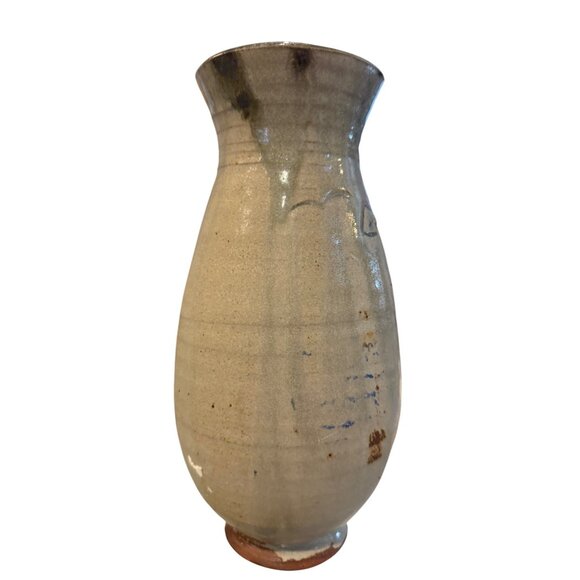 Handcrafted Ceramic Vase With Nature-Inspired Design Earthy Tones Rustic Decorat - Picture 5 of 15